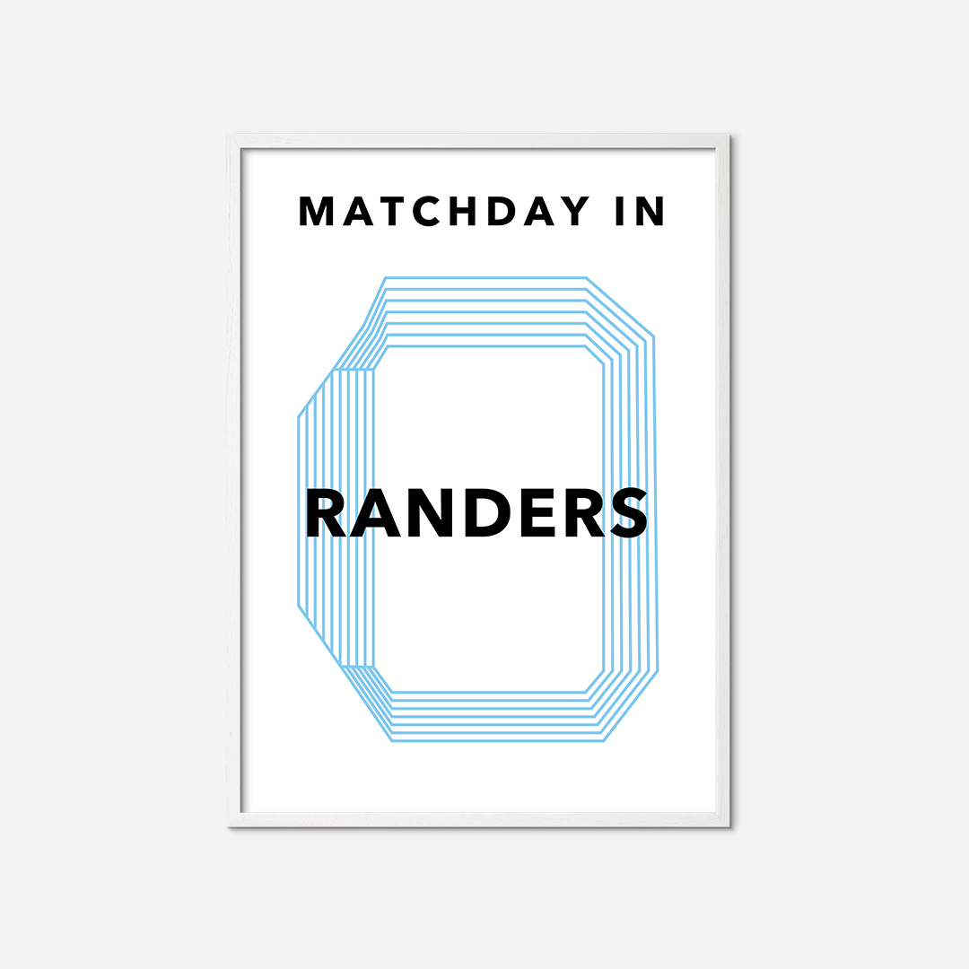 matchday-in-randers-poster-white-frame