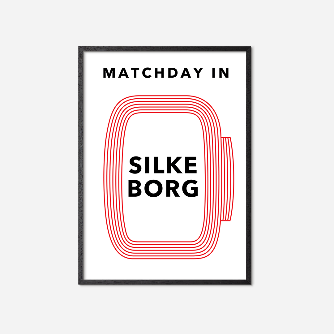 matchday-in-silkeborg-poster-black-frame