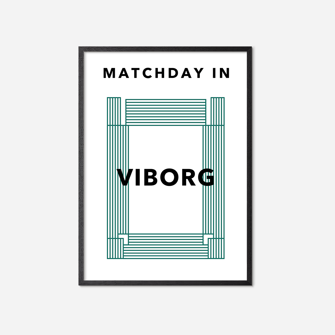 matchday-in-viborg-poster-black-frame