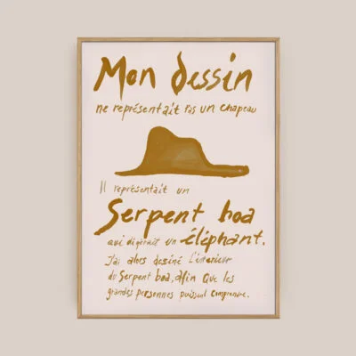 Le Petit Prince Amber Plakat